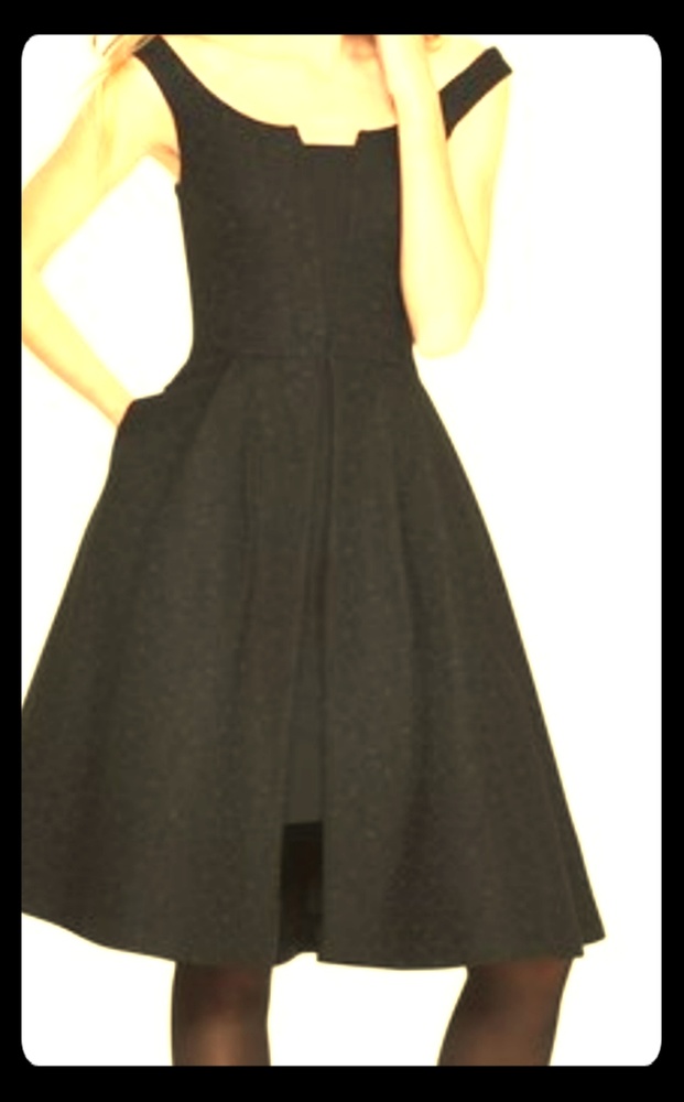 NWT BLACK HOUSE WHITE MARKET Size 12 BLACK DRESS